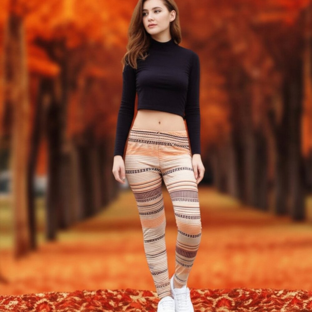 Nordic Design Ankle Thick Cozy Fall leggings Medium - Picture 11 of 12